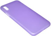 Coque en plastique violette pour iPhone XS / X