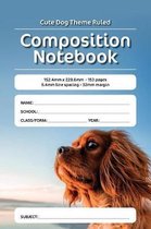 Cute Dog Theme Ruled Composition Notebook