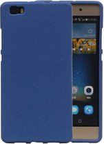 Sand Look TPU Backcover Case Hoesje voor Huawei P8 Lite Blauw