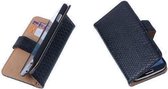 Bestcases  Slang Zwart Bookcase Cover Hoesje Huawei Ascend G6 4G