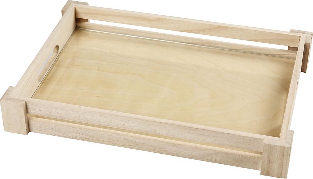 Dienblad, binnenmaat 22x32 cm, Keizerin boom, 1 stuk