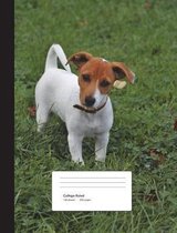 Jack Russell Terrier Puppy Composition Book College Ruled