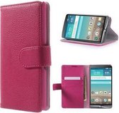 LG G3 Portemonnee Cover Case Roze