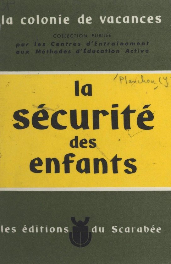 La sécurité des enfants - cover