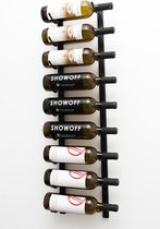 Casier à vin VintageView `` Nine '' - 91,5 x 13,4 x 33 cm - Noir - 9 bouteilles
