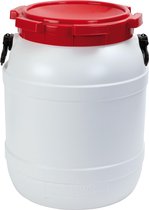 Vat 42 Liter - Water- En Luchtdicht - Wit/rood