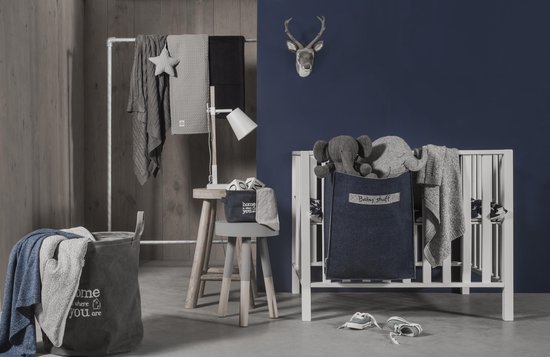 Jollein - Wieg Hoeslakentje Jersey - 40x80 cm - Marine