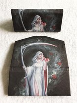Anne Stokes Life Blood opvouwbare kunststof brillenkoker fantasie afbeelding van een vrouwelijke Reaper