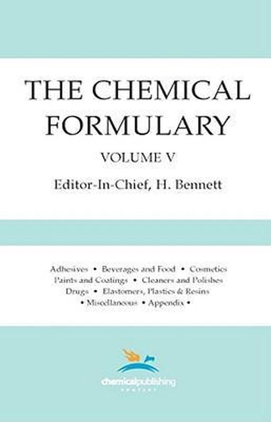 The Chemical Formulary, Volume 5 - cover
