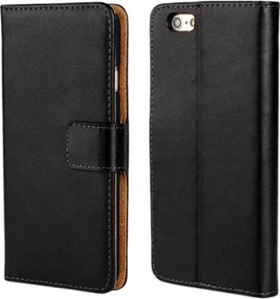 Movizy lederen walletcase iPhone SE 5G 2022/SE 2020/7/8- zwart