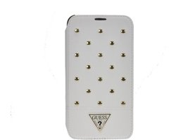 Guess booklet tasje Tessi - wit - voor Samsung G900 Galaxy S5/ S5 Neo