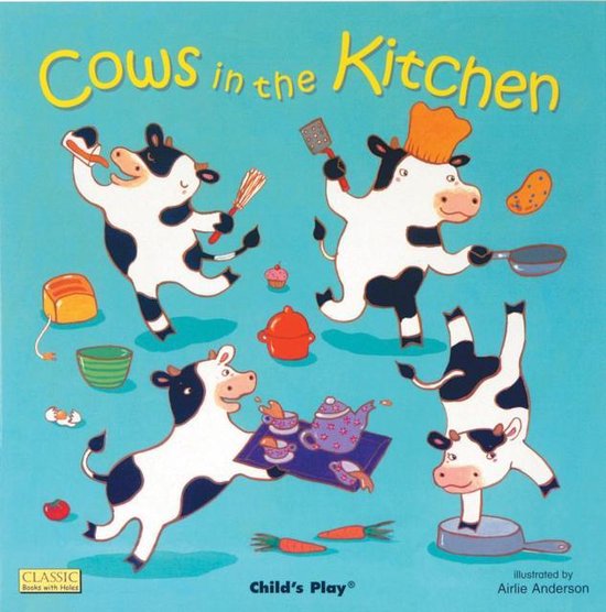cows in the kitchen by june crebbin