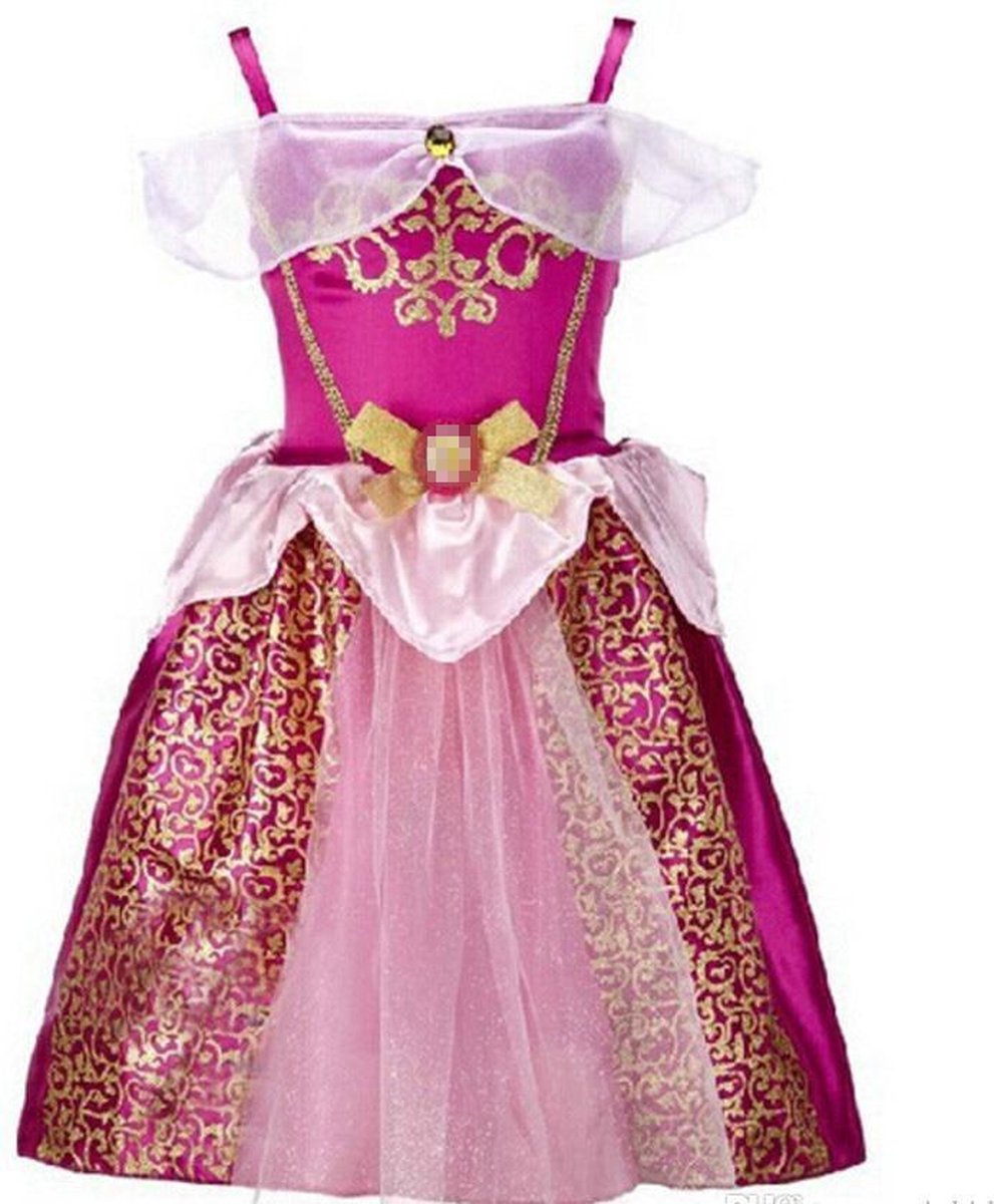 Roze prinsessenjurk maat 104 110 verkleedjurk labelmaat 120 bol