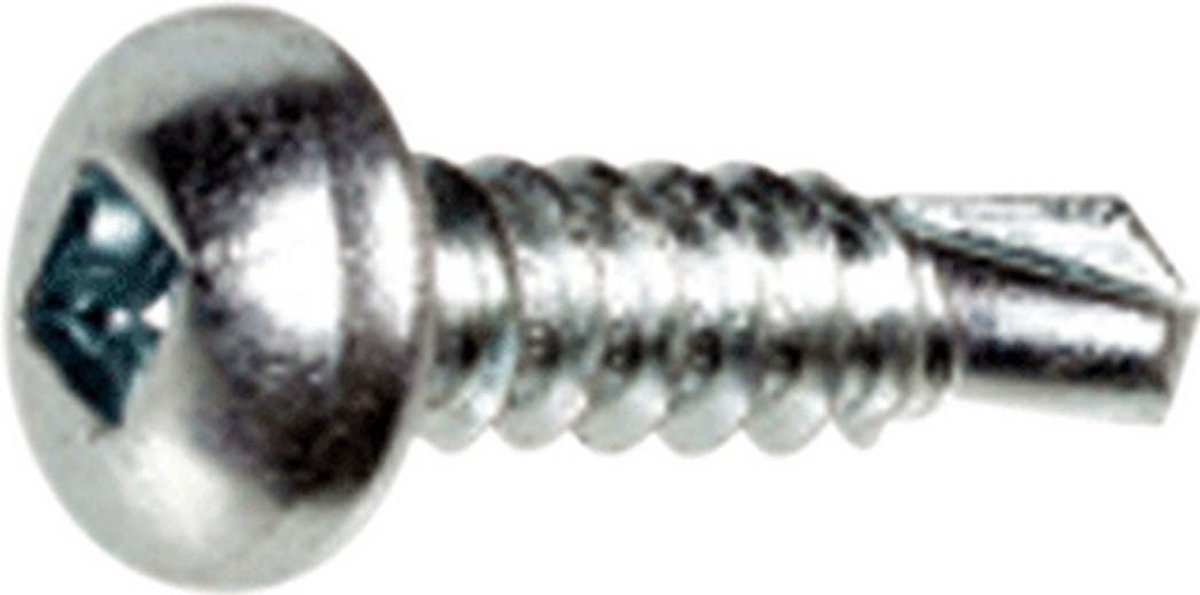 PROF plaatschroef, staal, le 13mm, el verz, cilinderkop
