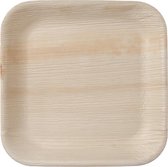 Natural Tableware composteerbare vierkante palmblad wegwerpborden - ø 24 cm - 25 stuks - Hampi Jeeva Square Large