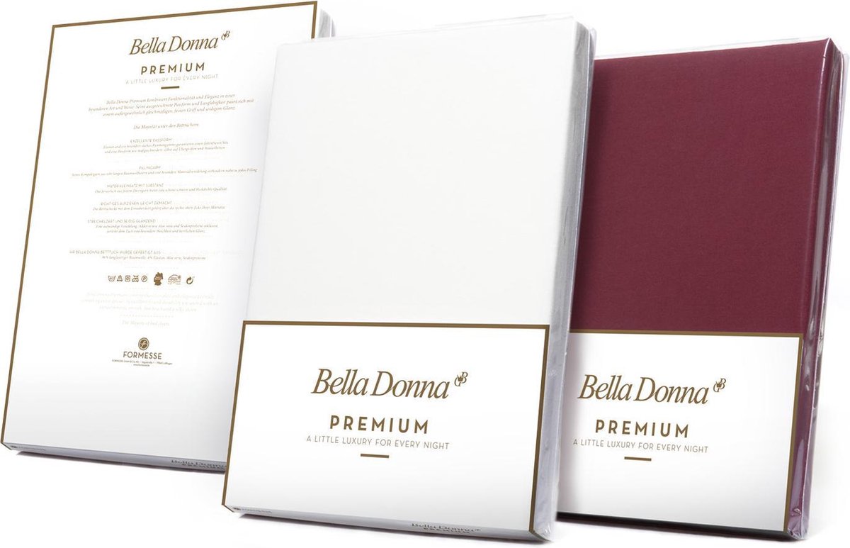 Bella Donna Premium hoeslaken lavandel (0526) -180/200 x 200/220cm lavendel