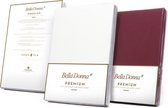 Bella Donna Premium hoeslaken lavandel (0526) -180/200 x 200/220cm