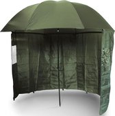 NGT 45 "Green Brolly avec écrans latéraux - Parapluie de pêche - Vert