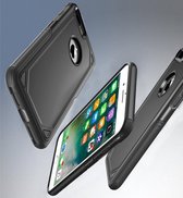Voor iPhone 8 Plus & iPhone 7 Plus Shockproof ruige Armor beschermende Case(Black)