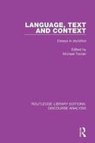 RLE: Discourse Analysis- Language, Text and Context