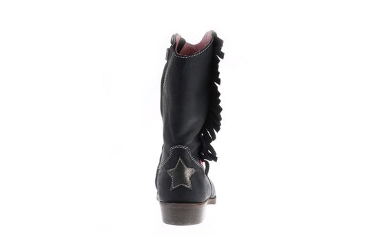 Shoesme blauw leren westernlaars met franjes WT8W112 B Shoesme blauw leren westernlaars met franjes WT8W112 B