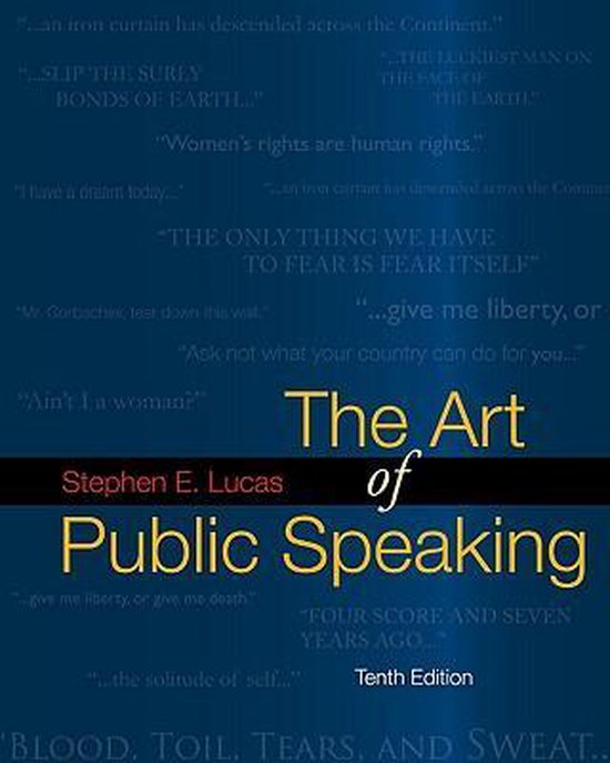 The Art of Public Speaking with Media Ops Setup ISBN Lucas - cover