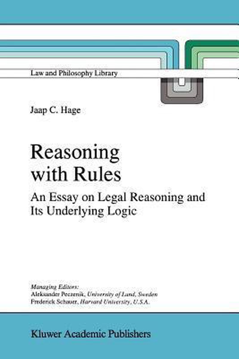 Omslag van Law and Philosophy Library27- Reasoning with Rules