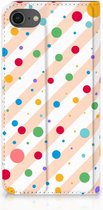 Flip Cover iPhone SE (2020/2022) | 7 | 8 Hoesje Dots