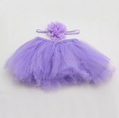 Newborn tutu met haarband. Geweldig paars rokje met strik hoofdband. Perfect voor fotoshoot