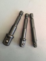 Dop ada voor boormachines 1/4", 3/8" en 1/2" 10 stuks