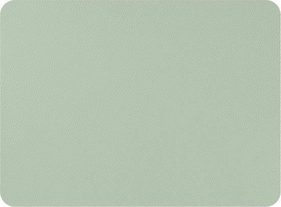 Mesapiu Placemats lederlook - Groen - rechthoek - set van 6