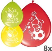 Ballonnen Woezel en Pip: 8 stuks
