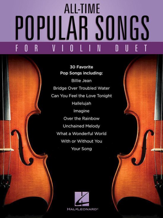 All-Time Popular Songs for Violin Duet - cover