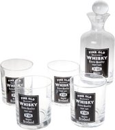 Cosy&Trendy Whiskyset glazen + karaf - Set 5-delig