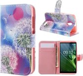 Qissy Dandelions portemonnee case hoesje voor Motorola E4 Plus