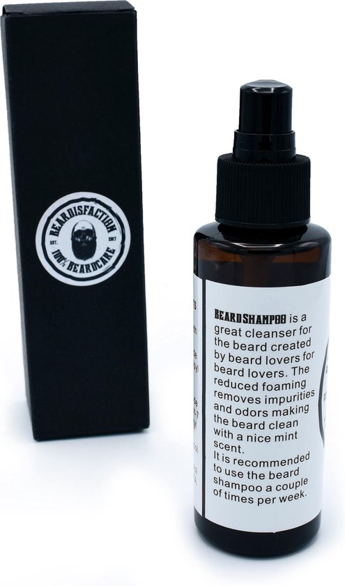 Beardisfaction - Baardverzorging - Baardshampoo  - 100ml Eucalyptus geur - 100% Organisch
