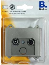 BERKER K5 coax wcd+centraalplaat, inbouw | RVS