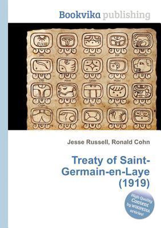 Treaty of SaintGermainenLaye (1919) 9785511265445 Boeken