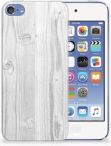 Geschikt voor iPod Touch 5 | 6 TPU Hoesje Design White Wood
