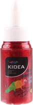 Kidea Glitterlijm 50 Ml Rood
