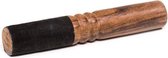 Klankschaal stick zwart suède - 17x2.8 cm - 100 g - S