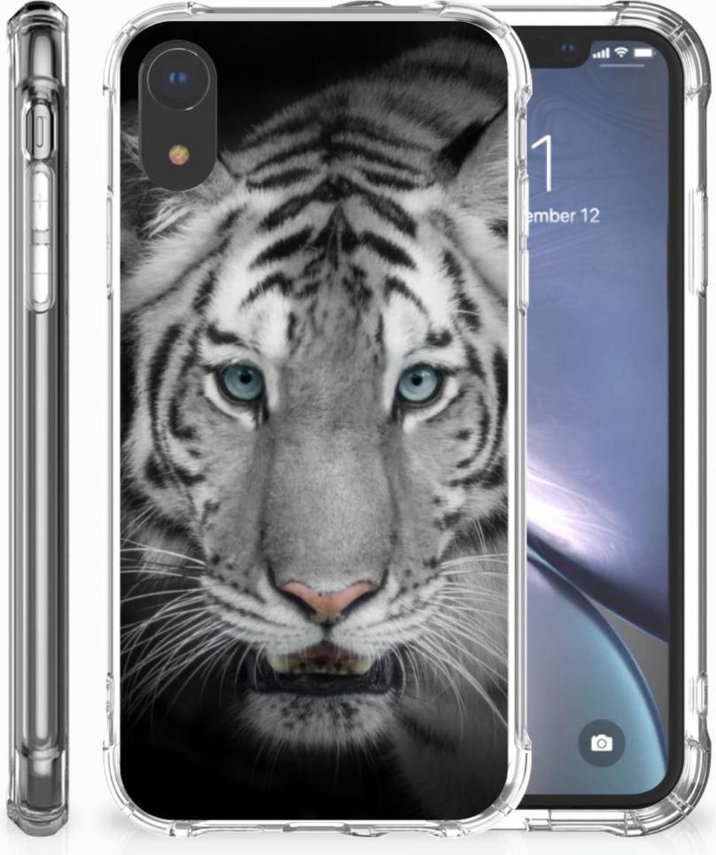 TPU Case Anti-Shock voor Apple iPhone Xr Case Anti-shock Tijger