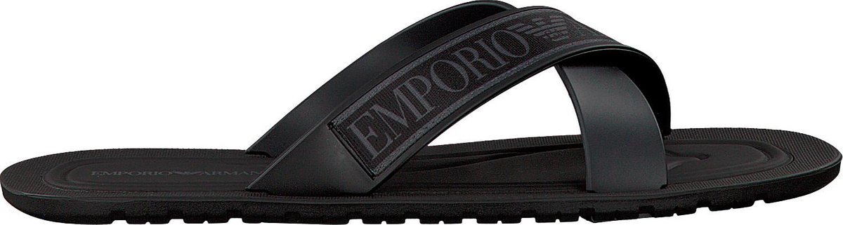 Emporio Armani Heren Slippers X4p079 Zwart Maat 42 bol
