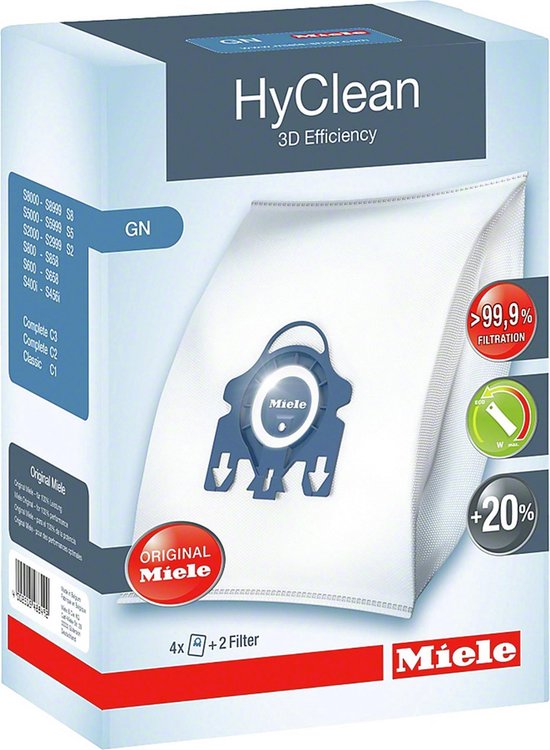 HyClean 3D Efficiency GN - Stofzuigerzakken - 4 stuks
