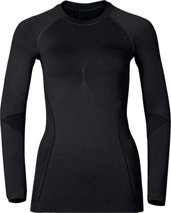 Odlo Evolution Warm - Chemise de sport - Femme - Zwart- Odlo Graphite Grey - Taille XS