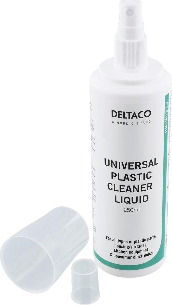 Goedkoopste DELTACO CK1024, Reinigingsvloeistof, voor het reinigen van kunststof oppervlakken, 250 ml, wit