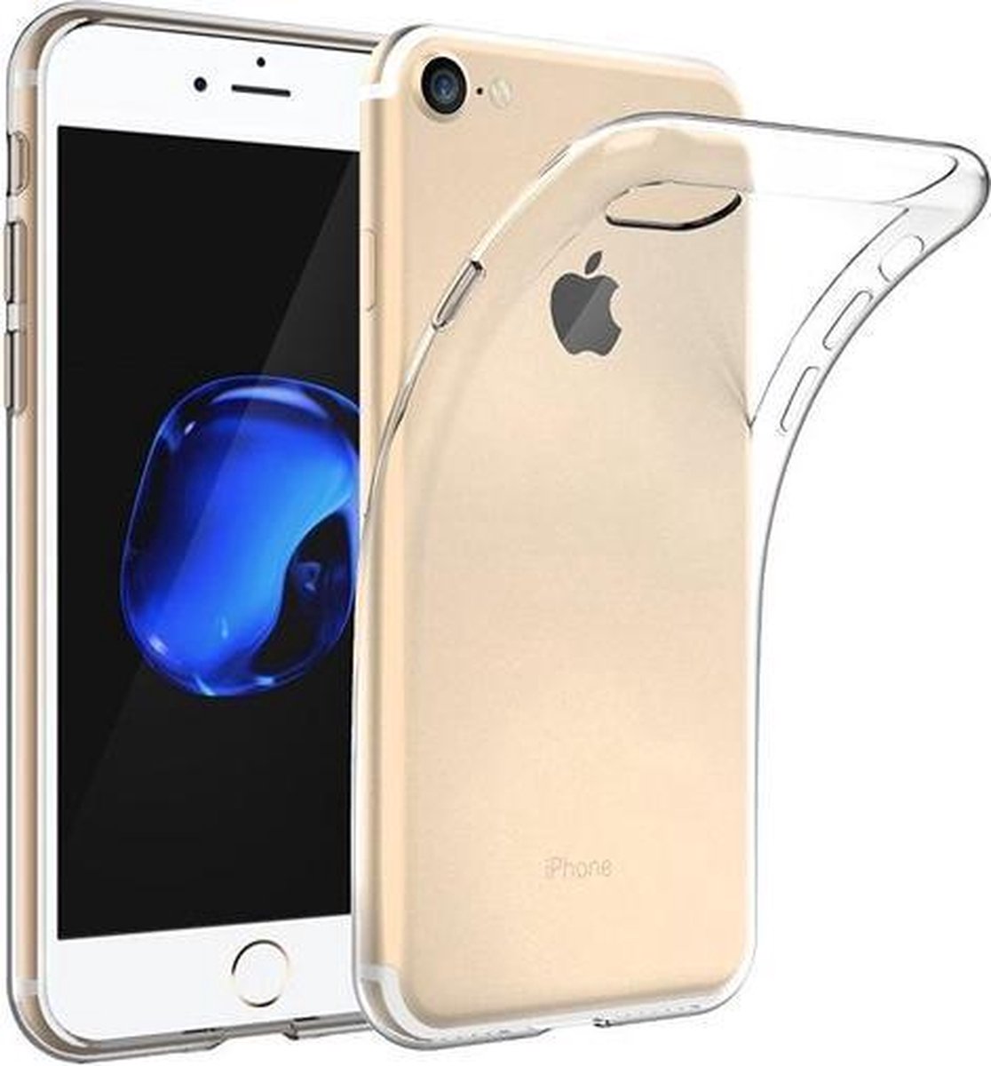 SMH Royal - Geschikt voor iPhone 7 Hoesje Siliconen Ultra-Dun Gel TPU Transparant | Anti-Slip | Schokbestendig | Anti-kras