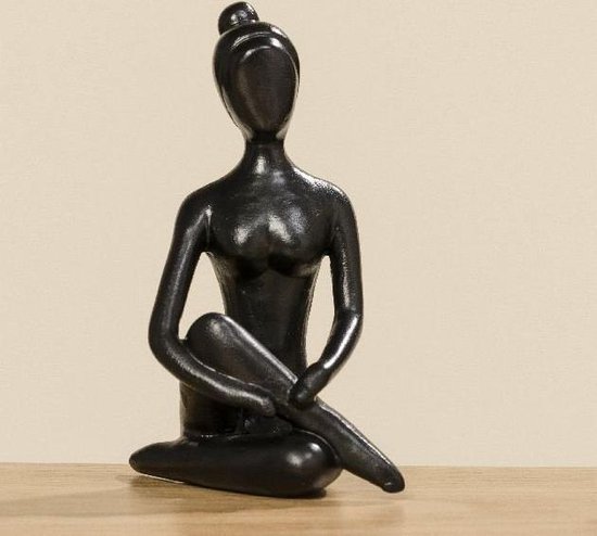 excuus Elk jaar slinger Yoga - Beeld - 3 set - 10 cm - Zwart | bol.com