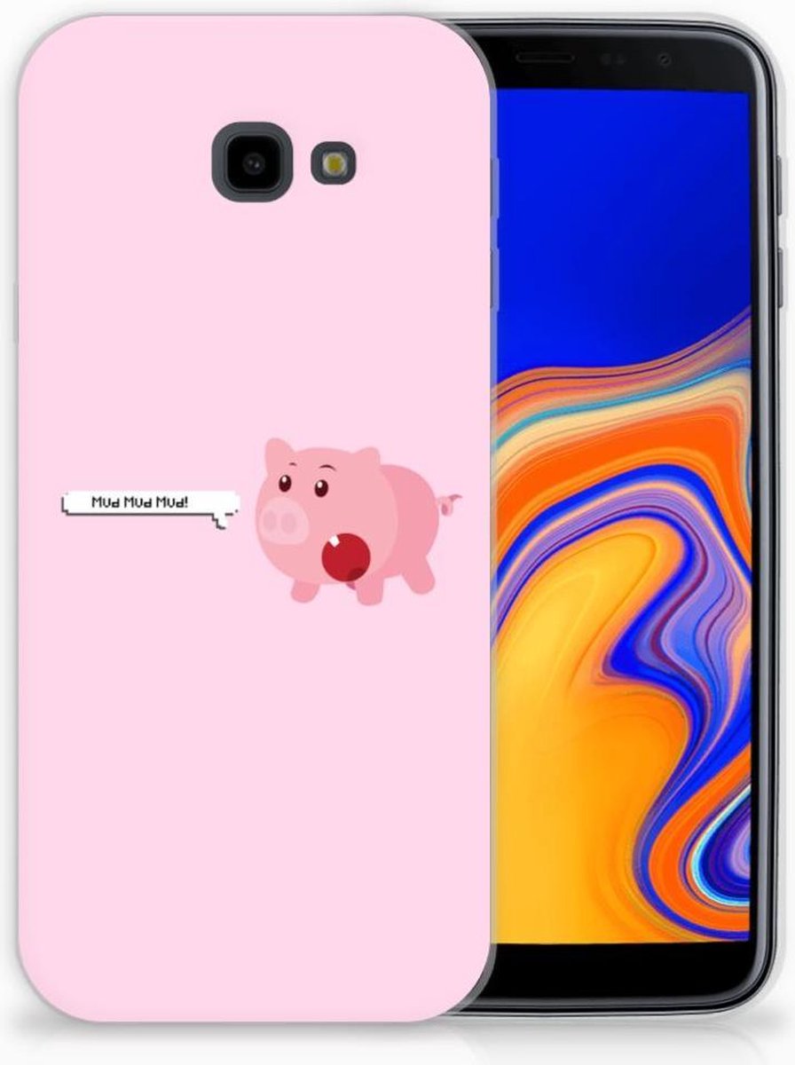 Samsung Galaxy J4 Plus (2018) Telefoonhoesje met Naam Pig Mud