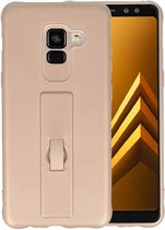 Carbon series hoesje Samsung Galaxy A8 2018 Goud